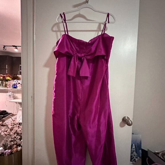 Anthropologie - Satin Bow Tie Jumpsuit - SOLD OUT - Picture 3 of 4